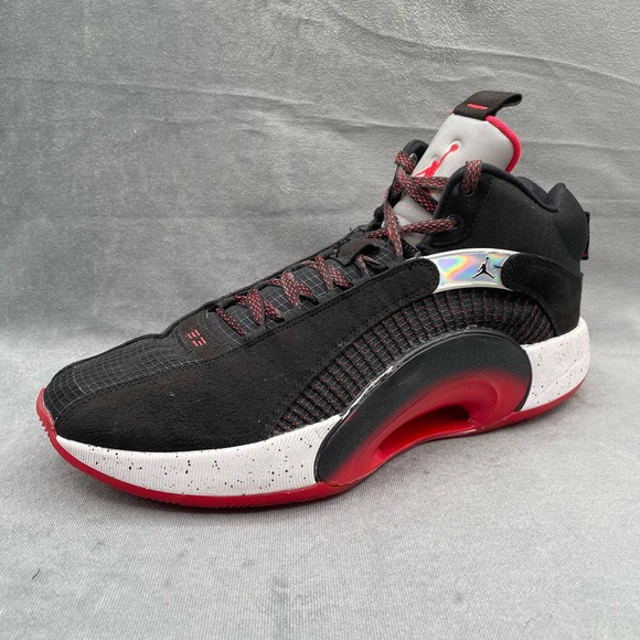 Nike Jordan 35 Bred Sneakers Men’s US 12.5 Black Red CQ4227-030 - Picture 3 of 11